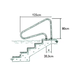 Main Courante En Inox pour Piscine - Escalier Sécurisé et Durable