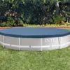 Bâche De Protection Hors-sol Vinyle Ronde Ø3,66 M Intex - Couverture de Piscine Durable et Résistante