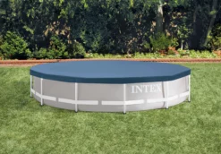 Bâche De Protection Hors-sol Vinyle Ronde Ø3,66 M Intex - Couverture de Piscine Durable et Résistante