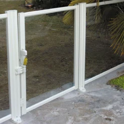 Portillon Sécurisé en Aluminium pour Piscine - Barrière de Sécurité Robuste et Durable
