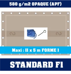 Bâche Standard Sur-mesure pour Piscine - Protection et Sécurité Optimale