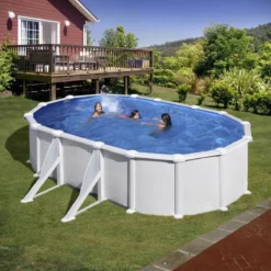 Piscine Hors-sol Acier 5,27 x 5 x 1,32 m - GRE | Piscine Durable et Résistante
