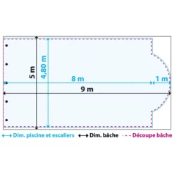 Bâche à Bulles Prédécoupée 11 x 5 m - 400 Microns - Protection Piscine 6 Bâche à Bulles Prédécoupée 11 x 5 m - 400 Microns - Protection Piscine -Entretien De La Piscine Soldes 426017 imgWEB Bache a bulles predecoupee 10x5m 400 microns 6 4a9e