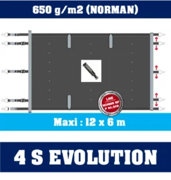 Bâche à Barres 4S Evolution Irricover - Couverture de Piscine Haute Performance