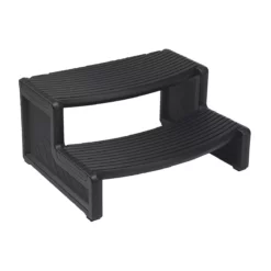 Escalier PVC Pour Spas Black - Équipement Spa Durable et Léger