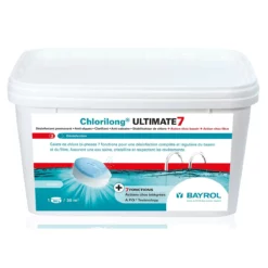 Chlorilong Ultimate 7 4,8 Kg Bayrol - Chlore Lent pour Piscine - Traitement Efficace et Durable