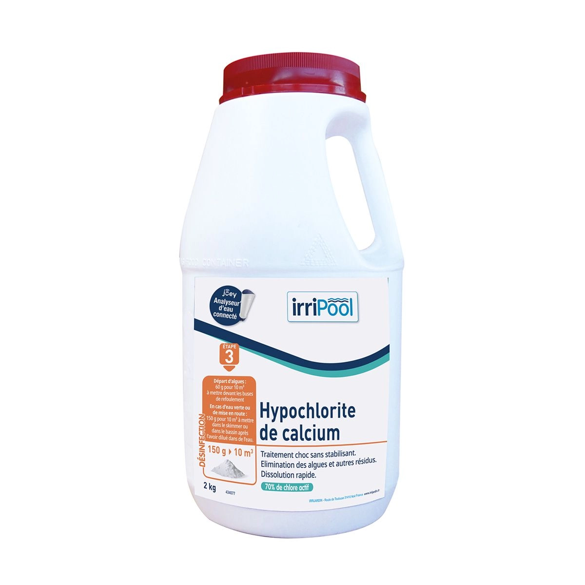 Hypochlorite De Calcium Irripool - Traitement Efficace pour Piscine - Chlore Choc 1 Hypochlorite De Calcium Irripool - Traitement Efficace pour Piscine - Chlore Choc