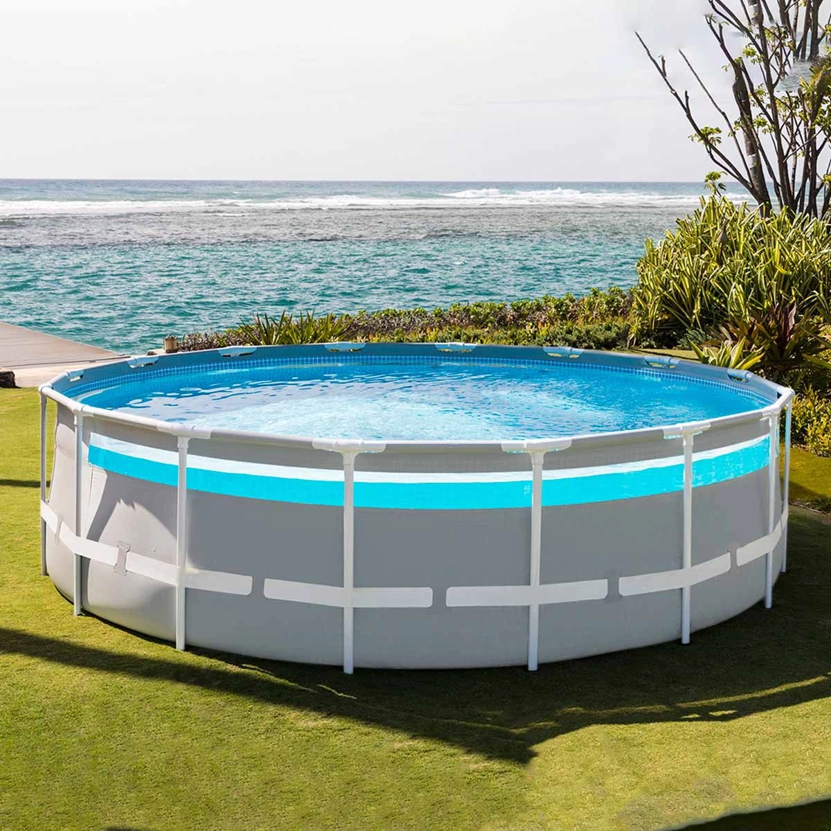 Piscine Hors-sol Clearview Ø4,88 X 1,22 M Intex - Piscine Tubulaire Facile à Installer 2 Piscine Hors-sol Clearview Ø4,88 X 1,22 M Intex - Piscine Tubulaire Facile à Installer – Image 2