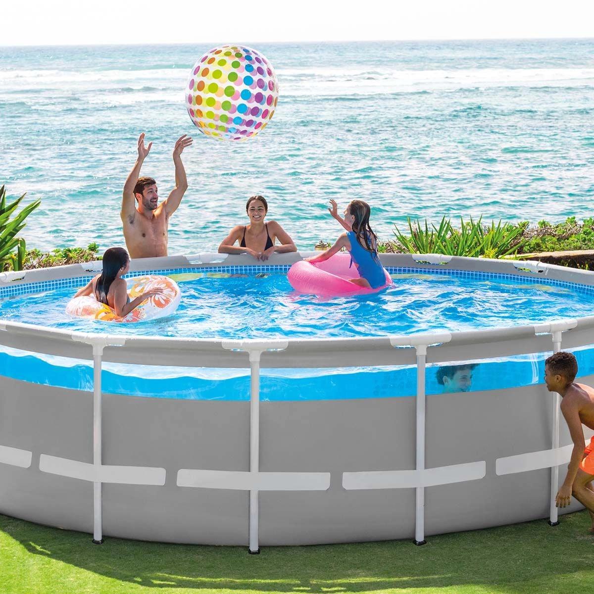 Piscine Hors-sol Clearview Ø4,88 X 1,22 M Intex - Piscine Tubulaire Facile à Installer 3 Piscine Hors-sol Clearview Ø4,88 X 1,22 M Intex - Piscine Tubulaire Facile à Installer – Image 3