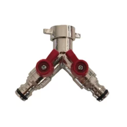 Selecteur 2 Voies En Laiton - Raccord de Jardin Haute Qualité pour Arrosage