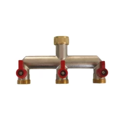 Selecteur 3 Circuits 20/27 - Raccord en Laiton pour Arrosage de Jardin