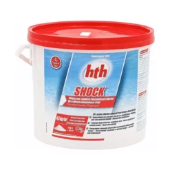 HTH Shock Poudre 4,5 Kg - Traitement Choc pour Piscine - Chloration Rapide et Efficace