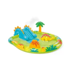 Aire De Jeux Petit Dino Intex - Jeu Gonflable pour Enfants - Idéal pour Piscine et Jardin