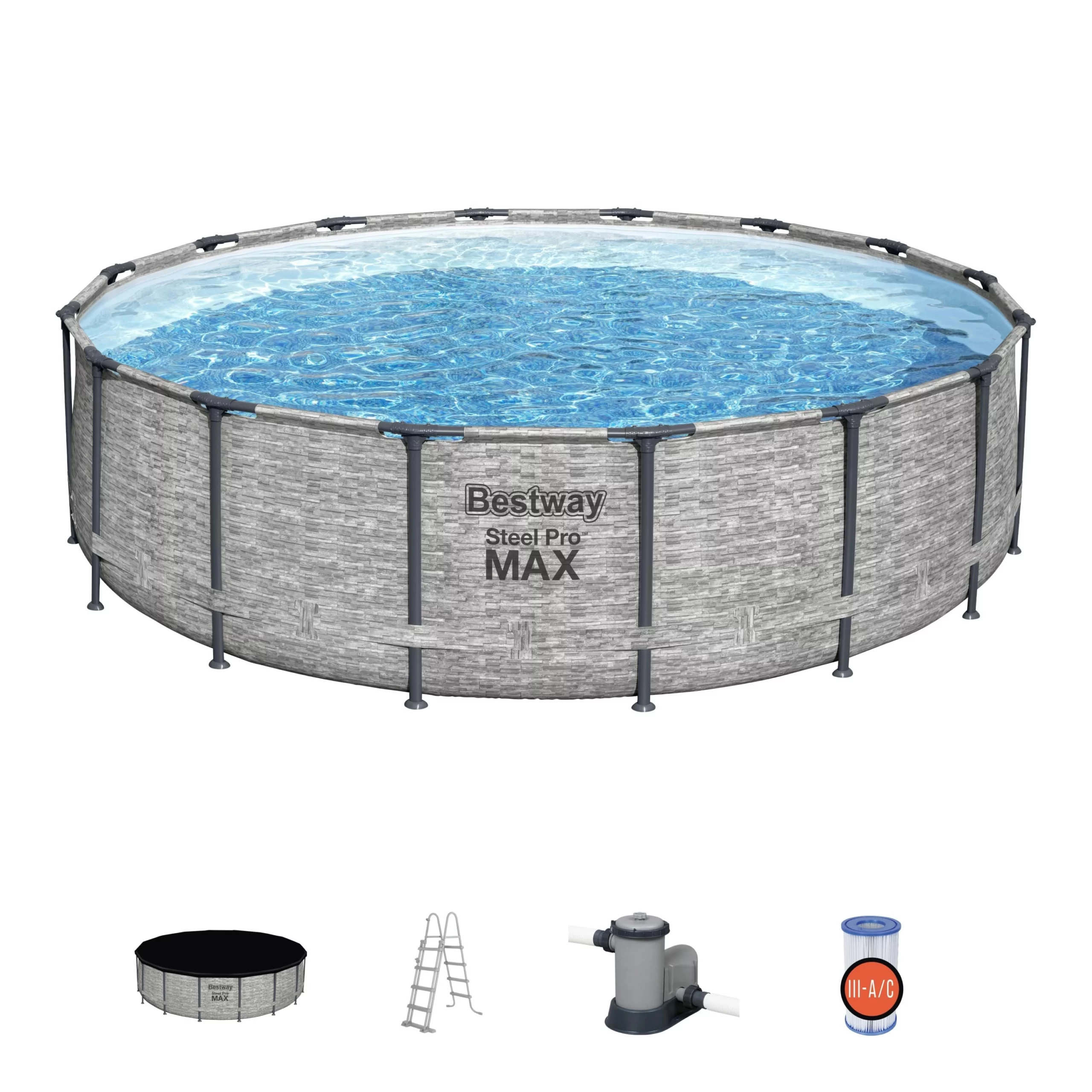Piscine Hors-sol Steel Pro Max Ø4,88 X 1,22 M - Bestway - Piscine Tubulaire Robuste et Durable 2 Piscine Hors-sol Steel Pro Max Ø4,88 X 1,22 M - Bestway - Piscine Tubulaire Robuste et Durable – Image 2