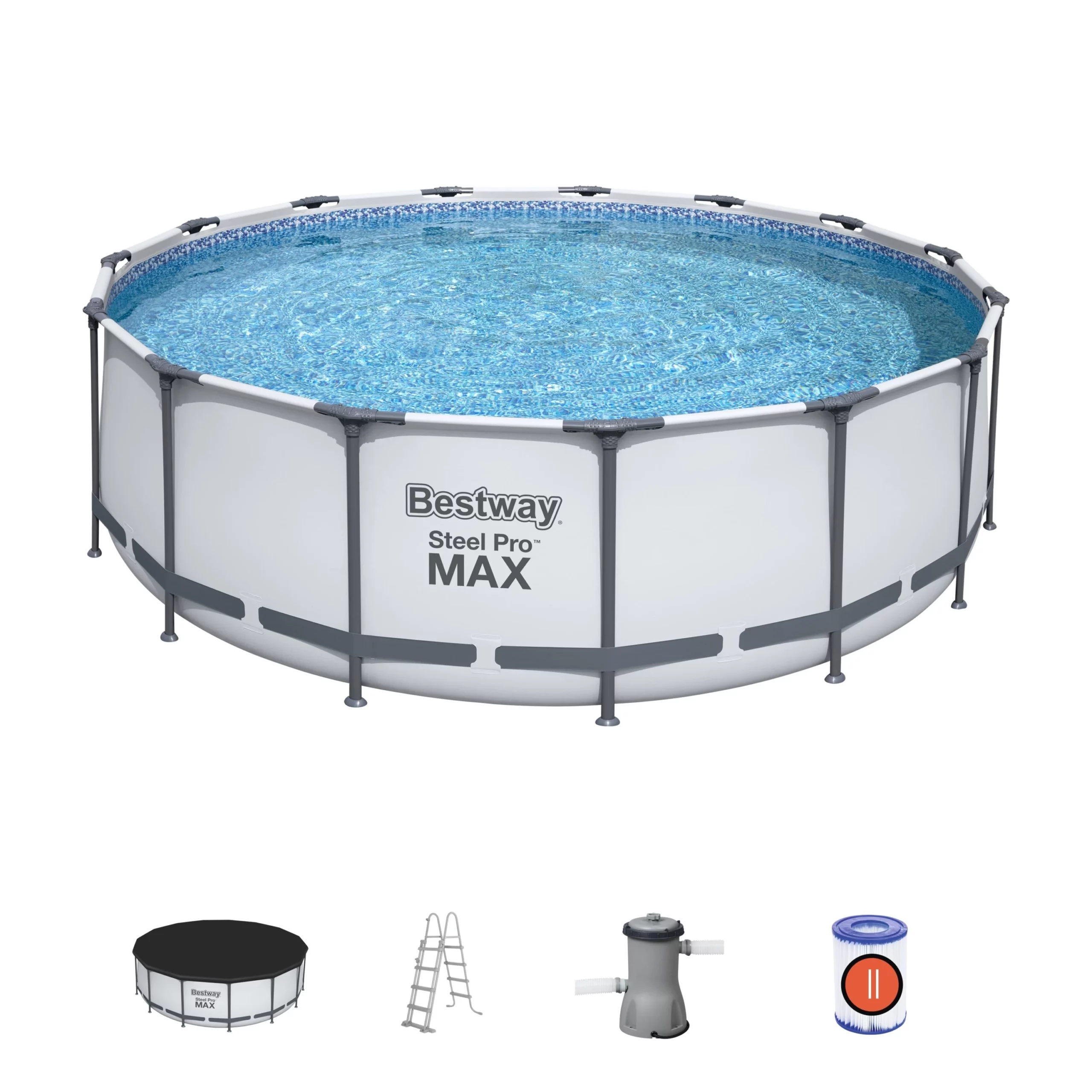 Piscine Hors-sol Steel Pro Max Ø4,57 X 1,22 M - Bestway - Piscine Tubulaire Robuste et Facile à Installer 2 Piscine Hors-sol Steel Pro Max Ø4,57 X 1,22 M - Bestway - Piscine Tubulaire Robuste et Facile à Installer – Image 2