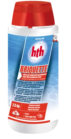 Briquettes de Chlore Non Stabilisé HTH pour Piscine - Traitement Efficace
